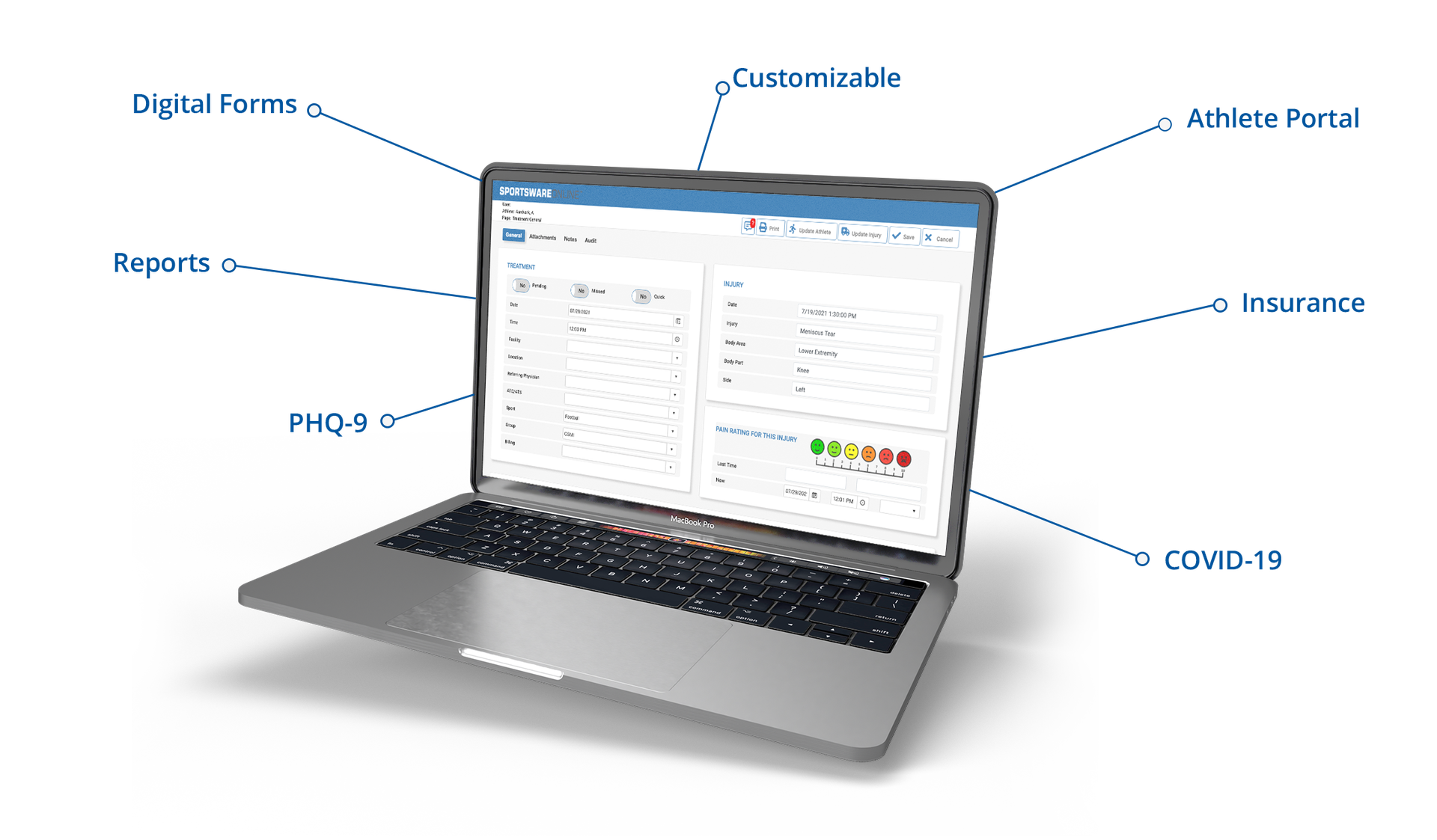 athletic training documentation software athletic trainer system highlights